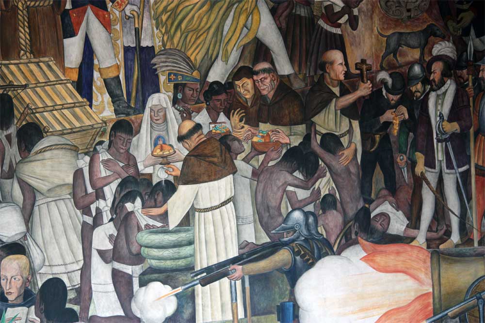 Historical illustration from 3. The Conquistadors and the Missionaries