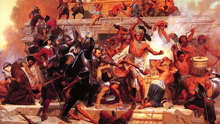Historical illustration from 2. The Conquest of the Americas